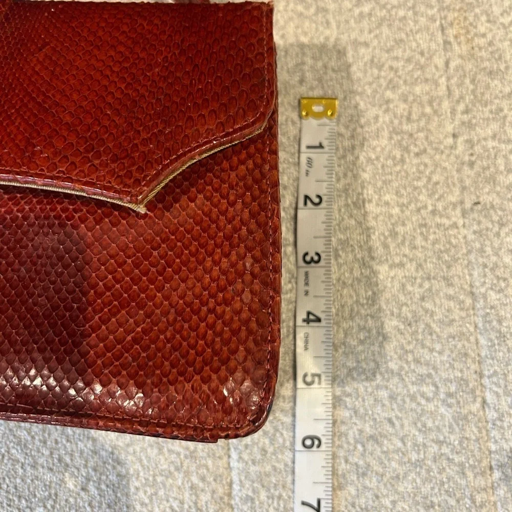 Rare Vintage Red Snakeskin Women's Bag